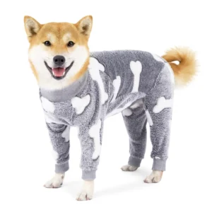 Winter Pet Dog Jumpsuit Clothes Warm Fleece
